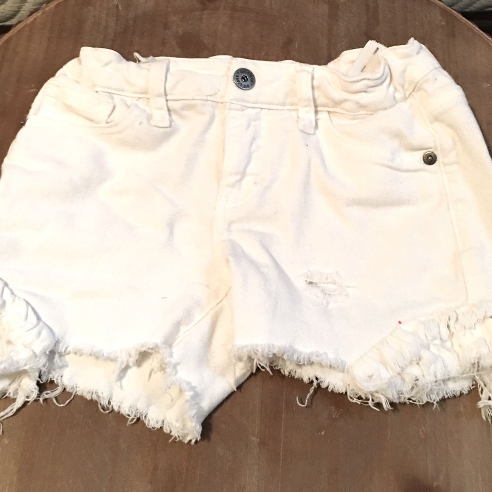 Girls white shorts